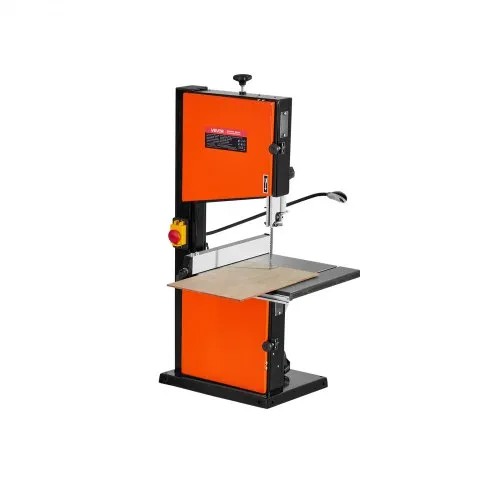 VEVOR Bandsäge, Schnittbreite 254 mm, Zweigang-Holzbandsäge mit 373-W-Motor (1/2 PS), Schnitthöhe 160 mm, 335×340 mm Gusseisentisch, mit 360°-Arbeitsleuchte, Gehrungsanschlag, Parallelanschlag VEVOR Bandsäge, Schnittbreite 254 mm, Zweigang-Holzbandsäge mit 373-W-Motor (1/2 PS), Schnitthöhe 160 mm, 335×340 mm Gusseisentisch, mit 360°-Arbeitsleuchte, Gehrungsanschlag, Parallelanschlag