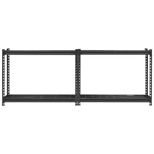 VEVOR Lagerregale, 1096 kg, 4-stufiges Schwerlastregal für die Garage, 508 x 1016 x 1524 mm, verstellbare Metallregale für Industrieregale, Garagenregal, Kellerregal für Küche, Lager, Keller, schwarz – Bild 9