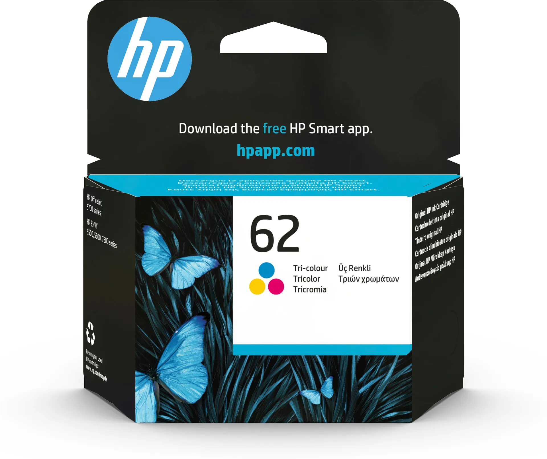 HP 62 Cyan/Magenta/Gelb Original Tintenpatrone HP 62 Cyan/Magenta/Gelb Original Tintenpatrone