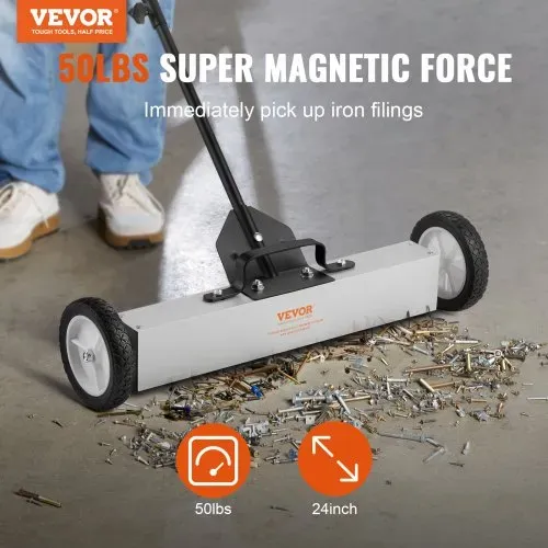 VEVOR Magnetbesen Magnetische Kehrmaschine 77–113 cm, Magnetic Sweeper Magnetisch Magnet Besen Magnetbesen Magnetheber 22,6 kg Magnetkraft Magnetischer Spänesammler Bodenkehrer Kehrmaschine VEVOR Magnetbesen Magnetische Kehrmaschine 77–113 cm, Magnetic Sweeper Magnetisch Magnet Besen Magnetbesen Magnetheber 22,6 kg Magnetkraft Magnetischer Spänesammler Bodenkehrer Kehrmaschine