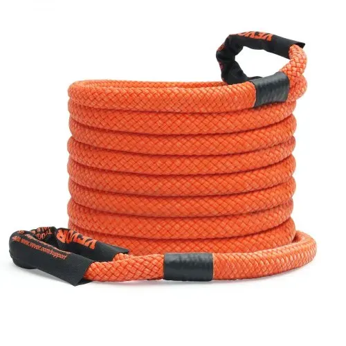 VEVOR 25 mm x 9 m Abschleppseil 17237 kg, Hochleistungs-Offroad-Abschleppgurt, Extrem belastbarer Bergegurt mit 30 % Elastizitätsenergie für Jeep Auto LKW ATV UTV SUV Traktor – Bild 9