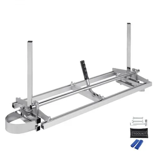 VEVOR Tragbares Sägewerk Stahl Kettensägenmühle Sägemühle 5,08–300mm Schnittstärke Geeignet für 355-914mm Kettensägeschienen ein flexibles Schneidführungssystem für Bauarbeiter, Holzarbeiter – Bild 8