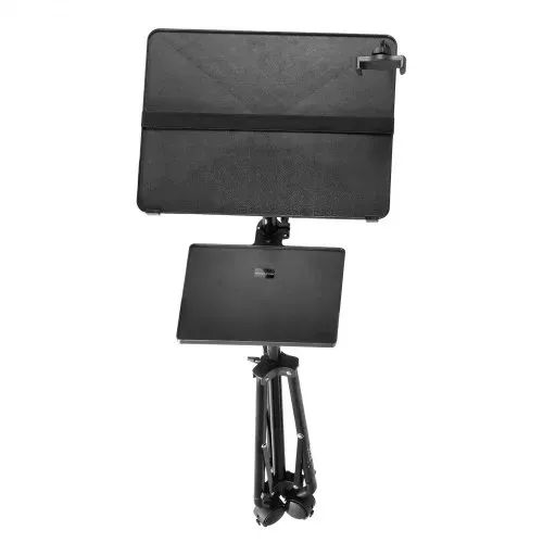 VEVOR Projektorständer mit Rädern Laptopständer-Stativ, höhenverstellbar von 795 bis 1710 mm, Projektor-Stativständer mit 2 Ablagen & Schwanenhals-Telefonhalterung, im Freien/Büro/Studio, zu Hause – Bild 9