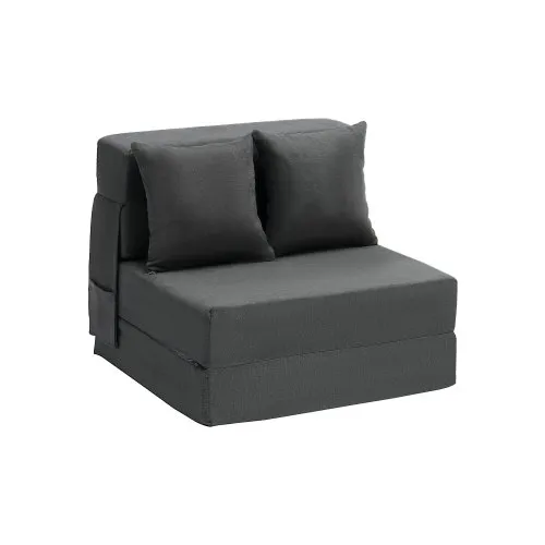 VEVOR 3 in 1 Klappsofa faltbares Schlafsofa mit 2 Kissen & waschbarem Bezug, umwandelbarer Schlafsessel aus 25D Memory Foam, Bettcouch für Wohnzimmer Schlafzimmer, Dunkelgrau (Einzelbett) VEVOR 3 in 1 Klappsofa faltbares Schlafsofa mit 2 Kissen & waschbarem Bezug, umwandelbarer Schlafsessel aus 25D Memory Foam, Bettcouch für Wohnzimmer Schlafzimmer, Dunkelgrau (Einzelbett)