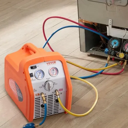 VEVOR Kältemittelabsauggerät Kältemittel Absaugstation 3/4 Ps Kältemittel Absauggerät Kältemittelrückgewinnungsmaschine 220-240 V 2,2 kg/min – Bild 7