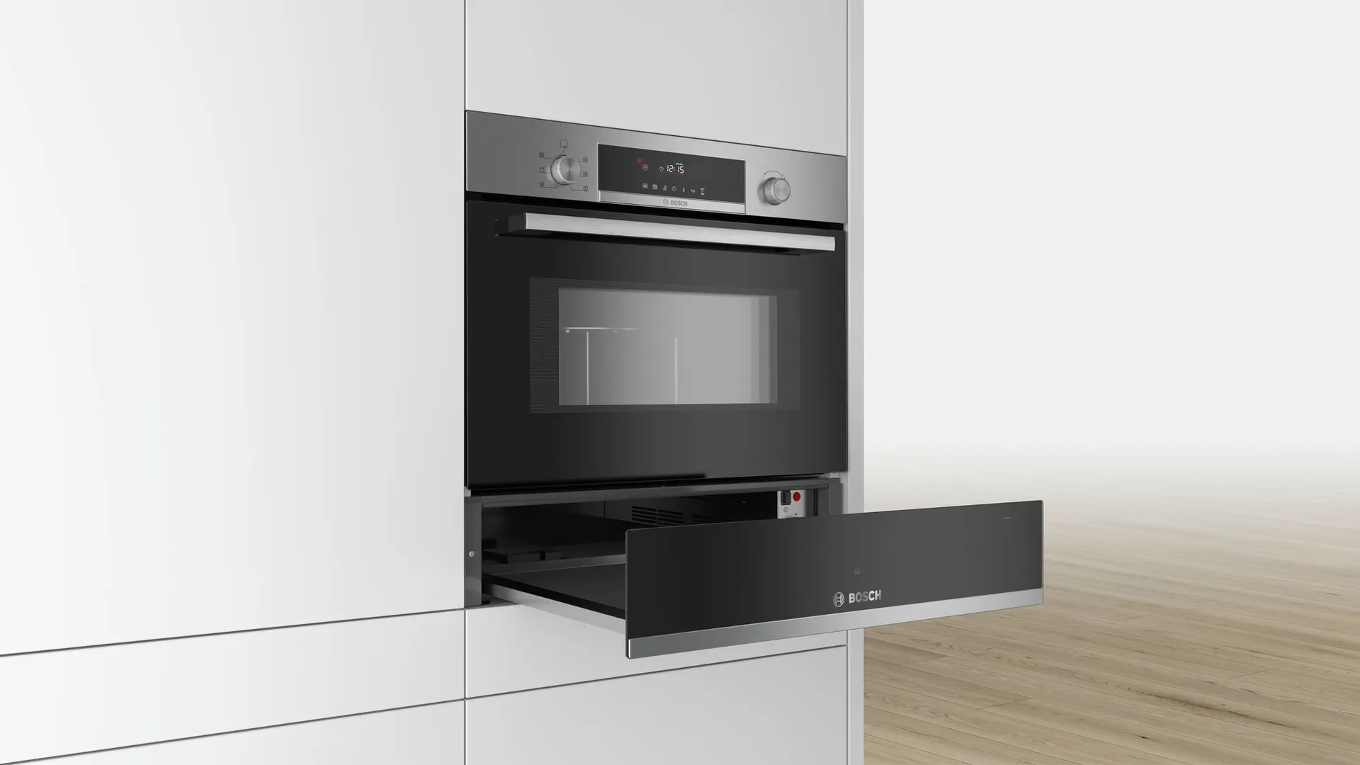 Bosch BIC510NS0 Wärmeschublade 23 l 400 W Schwarz, Edelstahl – Bild 3