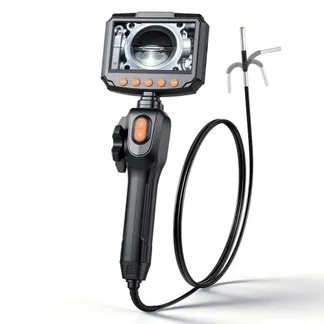 VEVOR Drehbare Endoskopkamera mit Licht, Inspektionskamera mit Zwei-Wege beweglichem Kopf, IP67 Wasserdichte Rohrkamera mit 4,3 Zoll Display 1,5m Kabel 2600mAh Akku, 3,9mm Boreskopkamera für Auto Haus VEVOR Drehbare Endoskopkamera mit Licht, Inspektionskamera mit Zwei-Wege beweglichem Kopf, IP67 Wasserdichte Rohrkamera mit 4,3 Zoll Display 1,5m Kabel 2600mAh Akku, 3,9mm Boreskopkamera für Auto Haus