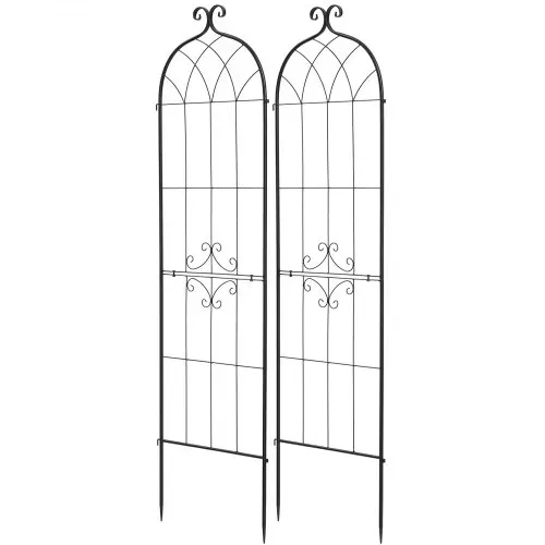 VEVOR Rankgitter, 180x52,5 cm 2er-Pack, Metall Rankhilfe mit Pulverbeschichteter Oberfläche & Verriegelungsmechanismus, Kletterhilfe, Garten Spalier, Pflanzengitter für Blumen, Gemüse & Rosen – Bild 9