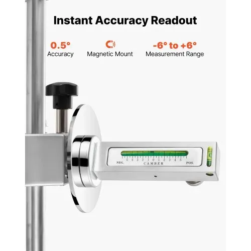 VEVOR Radklemme und Magnetadapter, 1 Stk. Radausrichtungswerkzeug aus Aluminiumlegierung für präzise Sturzlehre, passend für 11-25-Zoll-Felgen, magnetisches Reifenreparaturwerkzeug für Auto Lkw – Bild 3