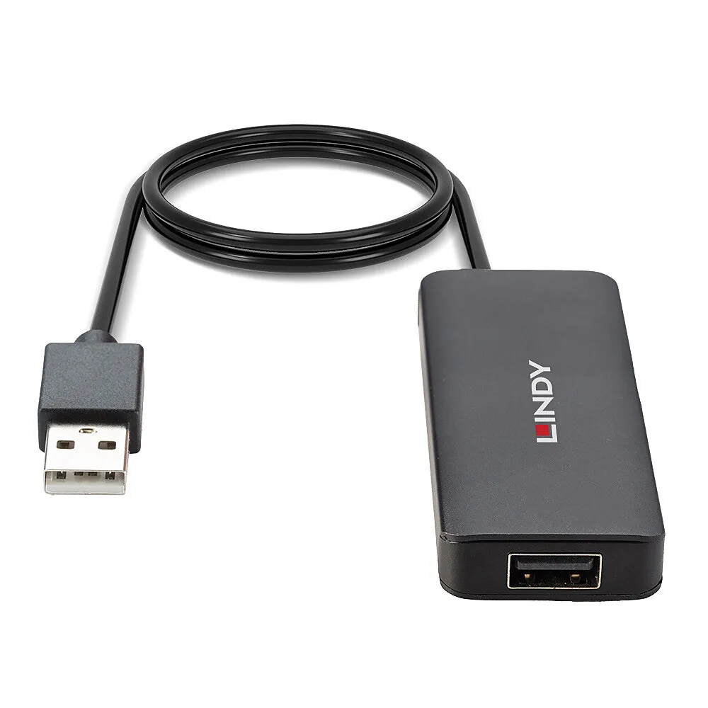 Lindy 42986 Schnittstellen-Hub USB 2.0 480 Mbit/s Schwarz – Bild 4