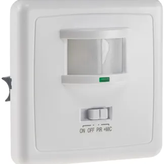 Unterputz PIR-Bewegungsmelder 160° mit Klatschsensor, 3-Draht Technik, weiß Unterputz PIR-Bewegungsmelder 160° mit Klatschsensor, 3-Draht Technik, weiß
