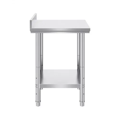 VEVOR Edelstahl Arbeitstisch 60 cm x 60 cm Essenszubereitung mit Aufkantung für die Zubereitung von Mahlzeiten, Nähen, Waschen, Basteln, Garagennutzung usw. – Bild 8