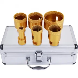 VEVOR Diamant Lochsäge 6 PCS 20/35/40/45/50/68 mm Diamantbohrer-Set M14 0,8/1,4/1,6/1,8/2/2,7 inch für Granit-Feinsteinzeug und Fliesen, Gold VEVOR Diamant Lochsäge 6 PCS 20/35/40/45/50/68 mm Diamantbohrer-Set M14 0,8/1,4/1,6/1,8/2/2,7 inch für Granit-Feinsteinzeug und Fliesen, Gold