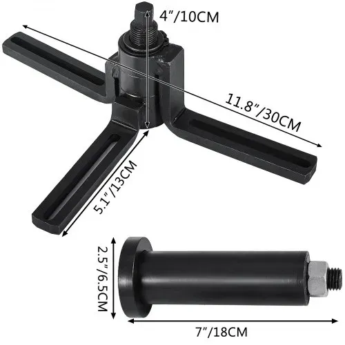 VEVOR 1,85 kg Bearing Separator Puller Set, 6 mm Kurbelgehäuse Entlüftungsventil, 28 x 22 x 15 cm Lager Abzieher Satz Kurbelgehäuses, Bearing Separator Puller Set – Bild 7