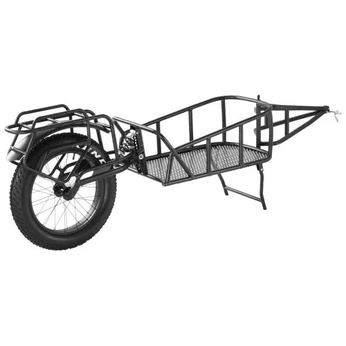 VEVOR Fahrradanhänger, 32 kg Tragkraft, Fahrradanhänger, Schnellverschlusskonstruktion mit Universalkupplung, 50,8 cm Räder, passend für die meisten Fahrradräder, Rahmen aus Karbonstahl VEVOR Fahrradanhänger, 32 kg Tragkraft, Fahrradanhänger, Schnellverschlusskonstruktion mit Universalkupplung, 50,8 cm Räder, passend für die meisten Fahrradräder, Rahmen aus Karbonstahl