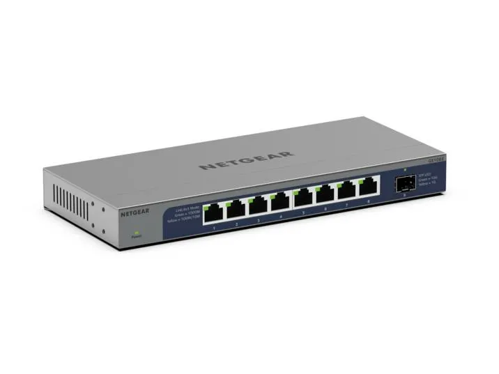NETGEAR GS108X Unmanaged L2 Gigabit Ethernet (10/100/1000) Grau NETGEAR GS108X Unmanaged L2 Gigabit Ethernet (10/100/1000) Grau
