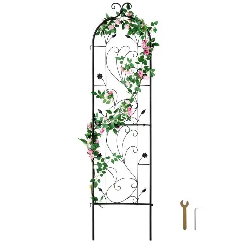 VEVOR Rankhilfe, 38×152 cm, Rankgitter, rostfreies Metallspalier für Gartenblumen, Kletterrosen-Spalier, Gurkenstütze, Kletterhilfe, dekoratives hohes Clematis-Spalier für Innenhöfe & Rasenflächen VEVOR Rankhilfe, 38×152 cm, Rankgitter, rostfreies Metallspalier für Gartenblumen, Kletterrosen-Spalier, Gurkenstütze, Kletterhilfe, dekoratives hohes Clematis-Spalier für Innenhöfe & Rasenflächen