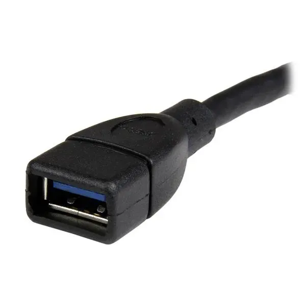 StarTech.com USB 3.0 Verlängerungskabel 15cm - Stecker/ Buchse - Schwarz – Bild 3