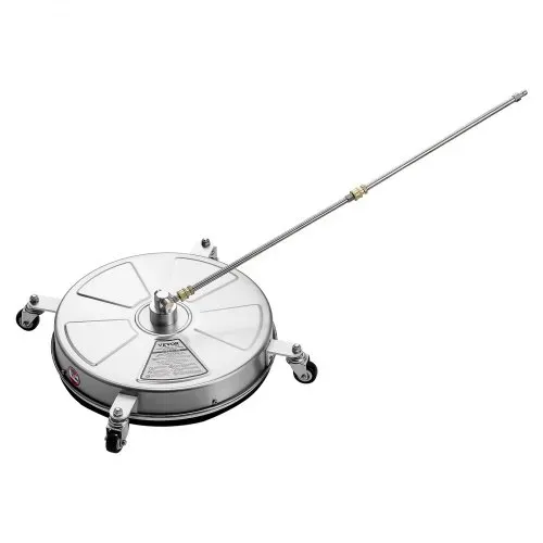 VEVOR 465 mm Hochdruckreiniger-Oberflächenreiniger, Flächenreiniger aus Edelstahl mit 4 Rädern, max. 4000 PSI, 1/4-Zoll-Schnellanschluss, 2 Sprühdüsen, 2 verlängerte Stäbe für Beton, Terrasse, Deck – Bild 9