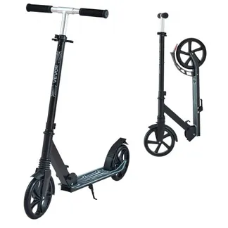 VEVOR Scooter (2 Räder) für Kinder ab 8 Jahren, Cityroller Kinderroller Straßenroller mit höhenverstellbarem Lenker & rutschfestem Deck & faltbarem Rahmen, Tretroller bis zu 100 kg, Schwarz VEVOR Scooter (2 Räder) für Kinder ab 8 Jahren, Cityroller Kinderroller Straßenroller mit höhenverstellbarem Lenker & rutschfestem Deck & faltbarem Rahmen, Tretroller bis zu 100 kg, Schwarz