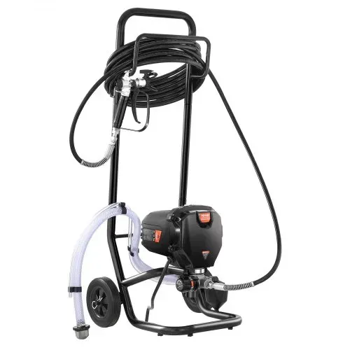 VEVOR Rollbares Airless-Farbspritzgerät, 750 W, 3000 psi, Hocheffizientes Elektrisches Spritzgerät, Farbspritzgeräte Spritzlackiermaschine Hochdruck-Airless-Farbsprühsystem mit 15 m Schlauchlänge – Bild 8