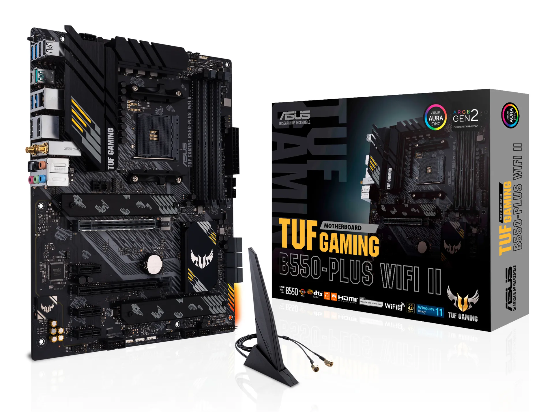 ASUS TUF GAMING B550-PLUS WIFI II AMD B550 Sockel AM4 ATX ASUS TUF GAMING B550-PLUS WIFI II AMD B550 Sockel AM4 ATX