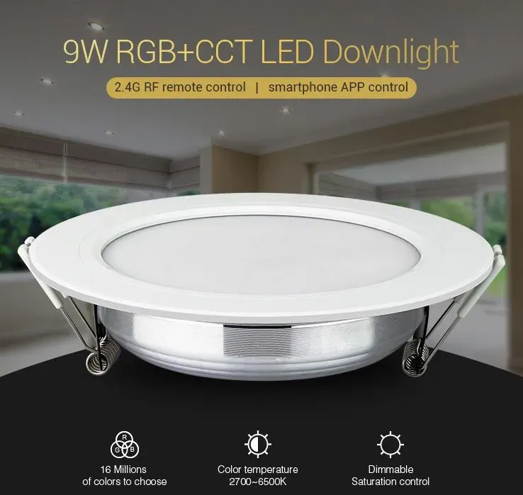 MiBoxer FUT061 LED Panel Rund 9W RGB-WW (RGB-CCT) mit Funk und WLAN MiBoxer FUT061 LED Panel Rund 9W RGB-WW (RGB-CCT) mit Funk und WLAN