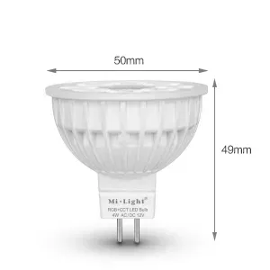 MiBoxer FUT104 LED Retrofit GX5,3 4W RGB-WW (RGB-CCT) Lampe mit Funk und WLAN – Bild 2