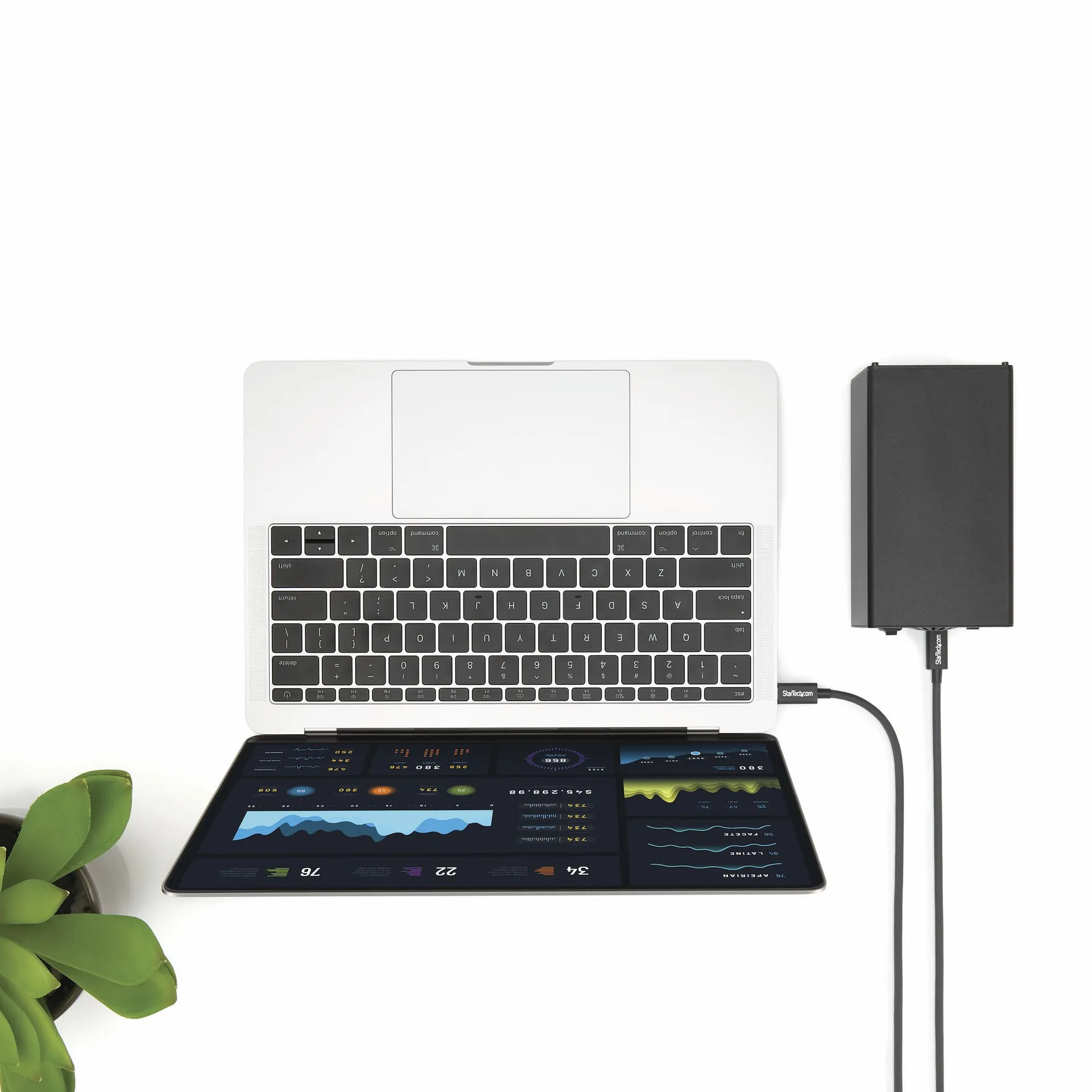 StarTech.com 2m Passives Thunderbolt 3 Kabel, 20Gbps, 100W PD, 4K Video, Thunderbolt Kabel, Kompatibel mit USB4/DP Alt Mode, Thunderbolt 4, USB 3.2/Typ-C – Bild 4