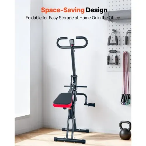 VEVOR Kniebeugenmaschine für tiefe Kniebeugen zu Hause, klappbares Trainingsgerät, Gesäßtrainer mit 12-stufigem einstellbarem Widerstand, Heimtrainingsgerät für Gesäß und Beine, Glute Machine – Bild 6