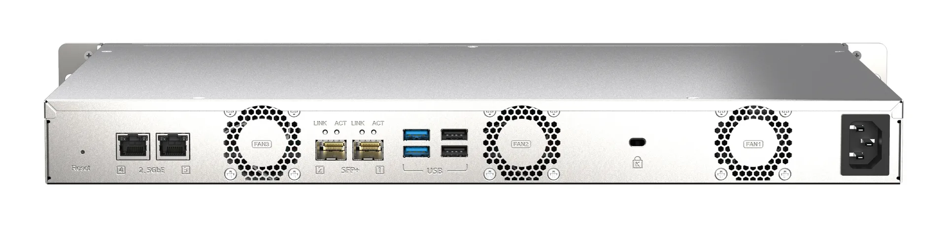 QNAP TS-435XEU NAS Rack (1U) Marvell CN9131 4 GB DDR4 0 TB QNAP QTS Schwarz, Grau – Bild 2