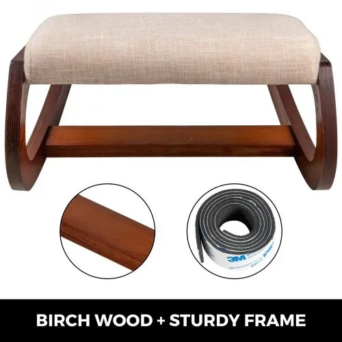 VEVOR Ergonomischer Hocker Verstellbarer Hocker Ergonomische Kissen Komfortabler Home Schreibtisch Formung und Stressabbau Ergonomischer Sessel Knie Hocker (Pekannüsse) – Bild 2