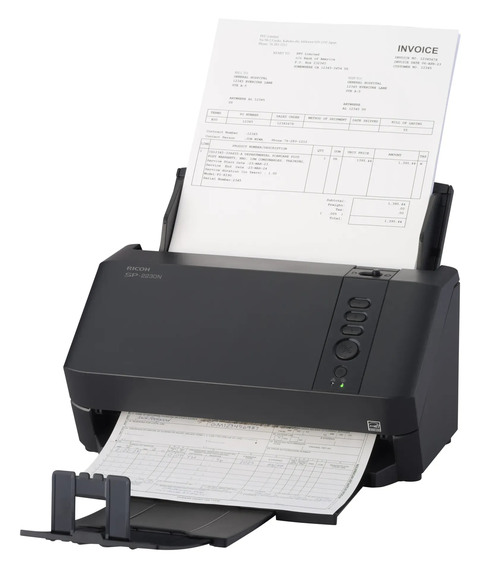 Ricoh SP-2230N ADF-Scanner 600 x 600 DPI A4 Schwarz – Bild 4