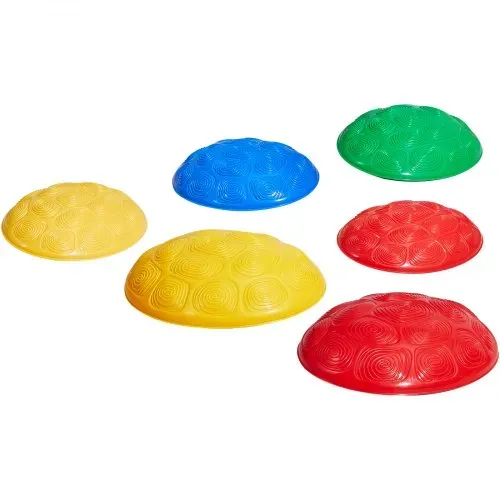 VEVOR Balance-Trittsteine für Kinder, 6er-Set, bis zu 100 kg, Hindernisparcours-Koordinationsspiel-Spielzeug zum Spielen im Innen- oder Außenbereich, Stapelsteine, Balancespiel für Kinder ab 3 Jahren – Bild 10