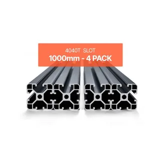 VEVOR 4er Set Aluprofil 1000 mm T-Nut 4040 Aluminium Profil, eloxierte Linearschiene nach europäischem Standard, Nutenprofil für 3D-Drucker, CNC-Maschine DIY, Lasergravur, Schwarz VEVOR 4er Set Aluprofil 1000 mm T-Nut 4040 Aluminium Profil, eloxierte Linearschiene nach europäischem Standard, Nutenprofil für 3D-Drucker, CNC-Maschine DIY, Lasergravur, Schwarz