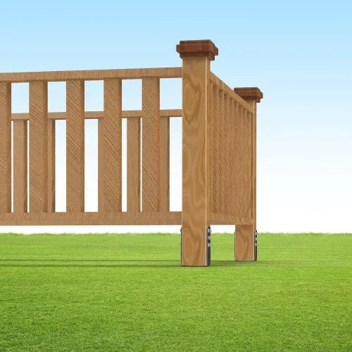 VEVOR U-Pfostenträger 4er-Pack 100 x 70 x 700 mm DIY-Pfostenpfosten zum Einschrauben inkl. 6 Zugankern und einer Bewehrungsstange U-förmiger Pfostenhalter ideal für Briefkastenpfosten und Zaunpfosten – Bild 7