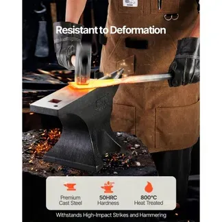 VEVOR Einzelhornamboss Amboss aus Gussstahl 52,8 kg runder Hornamboss mit hoher Härte & großer Arbeitsplatte & stabiler Basis, Metallbearbeitungswerkzeug zum Biegen Formen und Verdrehen von Metall VEVOR Einzelhornamboss Amboss aus Gussstahl 52,8 kg runder Hornamboss mit hoher Härte & großer Arbeitsplatte & stabiler Basis, Metallbearbeitungswerkzeug zum Biegen Formen und Verdrehen von Metall
