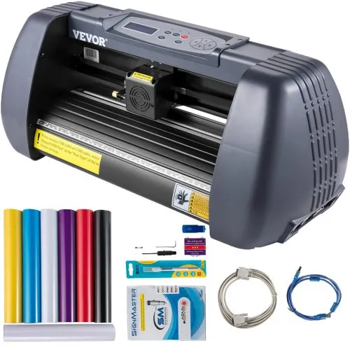 VEVOR 375 mm Vinyl Schneideplotter Papiereinzug, Folienplotter Drucker Vinyl Schneiden Set, Unterstützt DM/PL, HP/GL-Sprache, Abdeckfolie zum Malen und Ätzen, Scrapbook-Papiere PU-Vinyl schneiden VEVOR 375 mm Vinyl Schneideplotter Papiereinzug, Folienplotter Drucker Vinyl Schneiden Set, Unterstützt DM/PL, HP/GL-Sprache, Abdeckfolie zum Malen und Ätzen, Scrapbook-Papiere PU-Vinyl schneiden