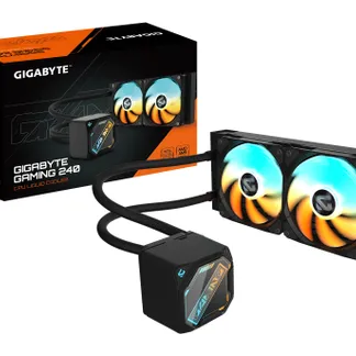GIGABYTE GAMING 240 Flüssigkeitskühler für CPU – 2x120mm ARGB-Lüfter, Schiebe-Verriegelungsmechanismus, DAISY-CHAIN, Kompatibel mit Intel LGA 1851 und AMD AM5 GIGABYTE GAMING 240 Flüssigkeitskühler für CPU – 2x120mm ARGB-Lüfter, Schiebe-Verriegelungsmechanismus, DAISY-CHAIN, Kompatibel mit Intel LGA 1851 und AMD AM5