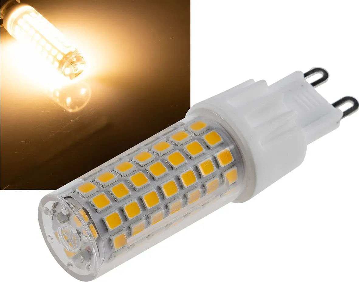 LED Stiftsockel G9, 8W, 880lm 330°, 230V, 3000K, warmweiß LED Stiftsockel G9, 8W, 880lm 330°, 230V, 3000K, warmweiß