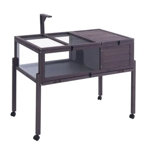 VEVOR Schildkrötenhabitat, Schildkrötenhaus aus Holz für drinnen und draußen, Schildkrötengehege auf Rollen mit Lichtständer, Reptiliengehege Kleintierkäfig mit Standbeinen, Rädern, für Gecko, Eidechse, Schlange VEVOR Schildkrötenhabitat, Schildkrötenhaus aus Holz für drinnen und draußen, Schildkrötengehege auf Rollen mit Lichtständer, Reptiliengehege Kleintierkäfig mit Standbeinen, Rädern, für Gecko, Eidechse, Schlange