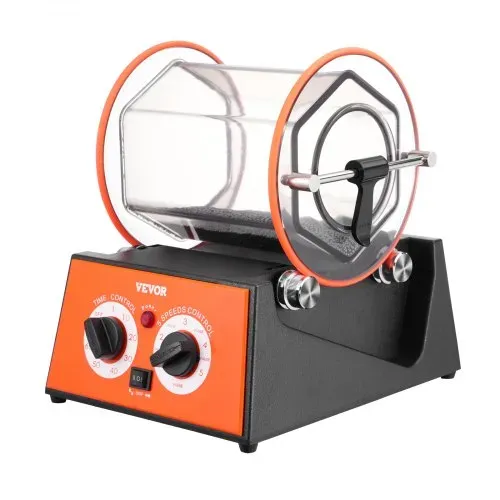 VEVOR Poliertrommel Schmuck-Poliermaschine 5 kg, Rotary Tumbler Oberflächenpolierer 60 W, Schmuck Polieren Dreh-Tumbler Einstellbare Zeit & Drehzahl Polierer Kugelmühle, für Gold, Silber usw. – Bild 9