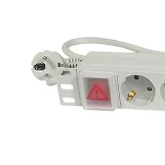 ALLNET 19″zbh. Steckdosenleiste, 9xDosen(CEE7)->Stecker(CEE7), Schalter, Lichtgrau, Synergy 21 ALLNET 19″zbh. Steckdosenleiste, 9xDosen(CEE7)->Stecker(CEE7), Schalter, Lichtgrau, Synergy 21