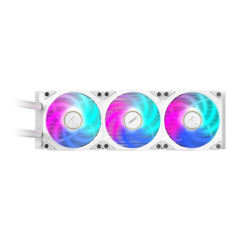 GIGABYTE AORUS WATERFORCE X II 360 ICE AIO Flüssigkeits-CPU-Kühler - 3x120mm ARGB-Lüfter, Vollfarb-LCD, DAISY-CHAIN, kompatibel mit Intel LGA 1851 und AMD AM5 – Bild 4