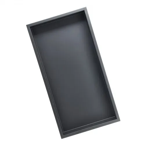 VEVOR Duschnische, 10,16x33,02x63,5 cm große Wandnische, Seifen- und Shampoo-Aufbewahrungsorganizer aus Edelstahl, langlebig und einfach zu installieren, schwarz für Badezimmer – Bild 10