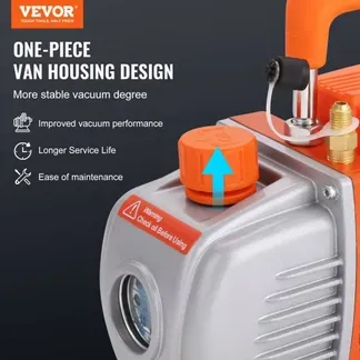 VEVOR Vakuumpumpe mit 11L Vakuumkammer 100L/min Unterdruckpumpe 150W AC 220V/50Hz 1440U/min 5pa 250ml-Ölkapazität HVAC-Vakuumgeräte Kühlvakuumpumpe für Holzstabilisierung Harzentgasung VEVOR Vakuumpumpe mit 11L Vakuumkammer 100L/min Unterdruckpumpe 150W AC 220V/50Hz 1440U/min 5pa 250ml-Ölkapazität HVAC-Vakuumgeräte Kühlvakuumpumpe für Holzstabilisierung Harzentgasung