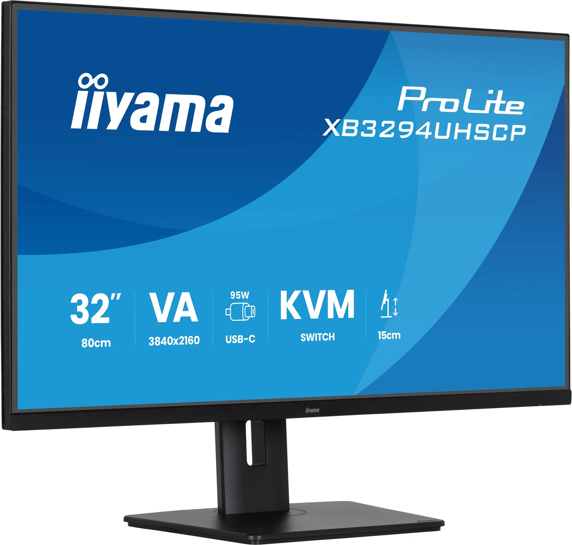 iiyama ProLite 32" (80cm) 4K-VA-Panel mit USB-C (95 W), KVM-Switch und PiP/PbP – Bild 3