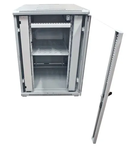 ALLNET 19"Schrank, 42HE, B800/T1000mm, Glastür, Lichtgrau, SNB-Serie, – Bild 5