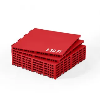 VEVOR Fliesen für Hockey-Bodenmatten, 315 x 315 x 16 mm, 8 Stück ineinandergreifende, Trainingsoberfläche, Tanzbodenfliesen, Hockey-Trainingsausrüstungsbrett (rot, 8 Quadratfuß/Karton) VEVOR Fliesen für Hockey-Bodenmatten, 315 x 315 x 16 mm, 8 Stück ineinandergreifende, Trainingsoberfläche, Tanzbodenfliesen, Hockey-Trainingsausrüstungsbrett (rot, 8 Quadratfuß/Karton)