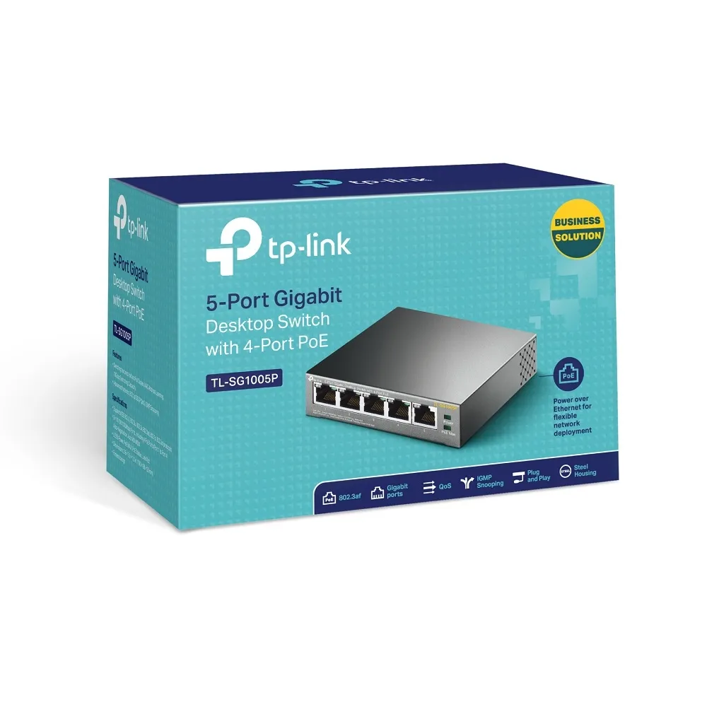 TP-Link 5-Port-10/100/1000Mbit/s-Desktop-Switch mit 4 PoE-Ports – Bild 5
